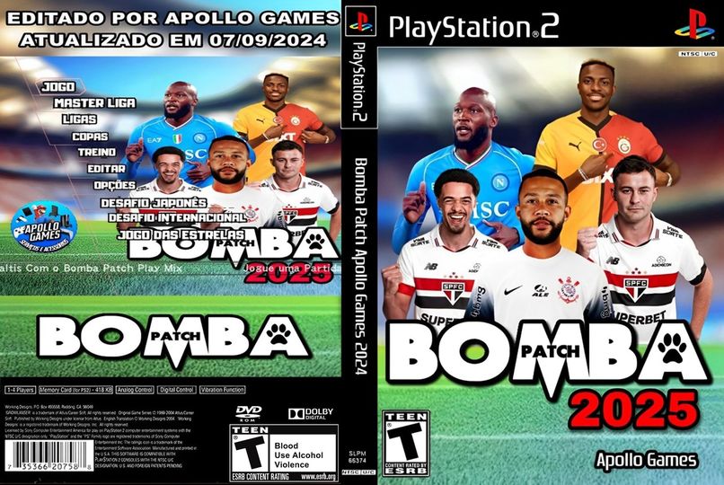 Bomba Patch Apollo Games (SETEMBRO) 2024 DVD ISO PS2